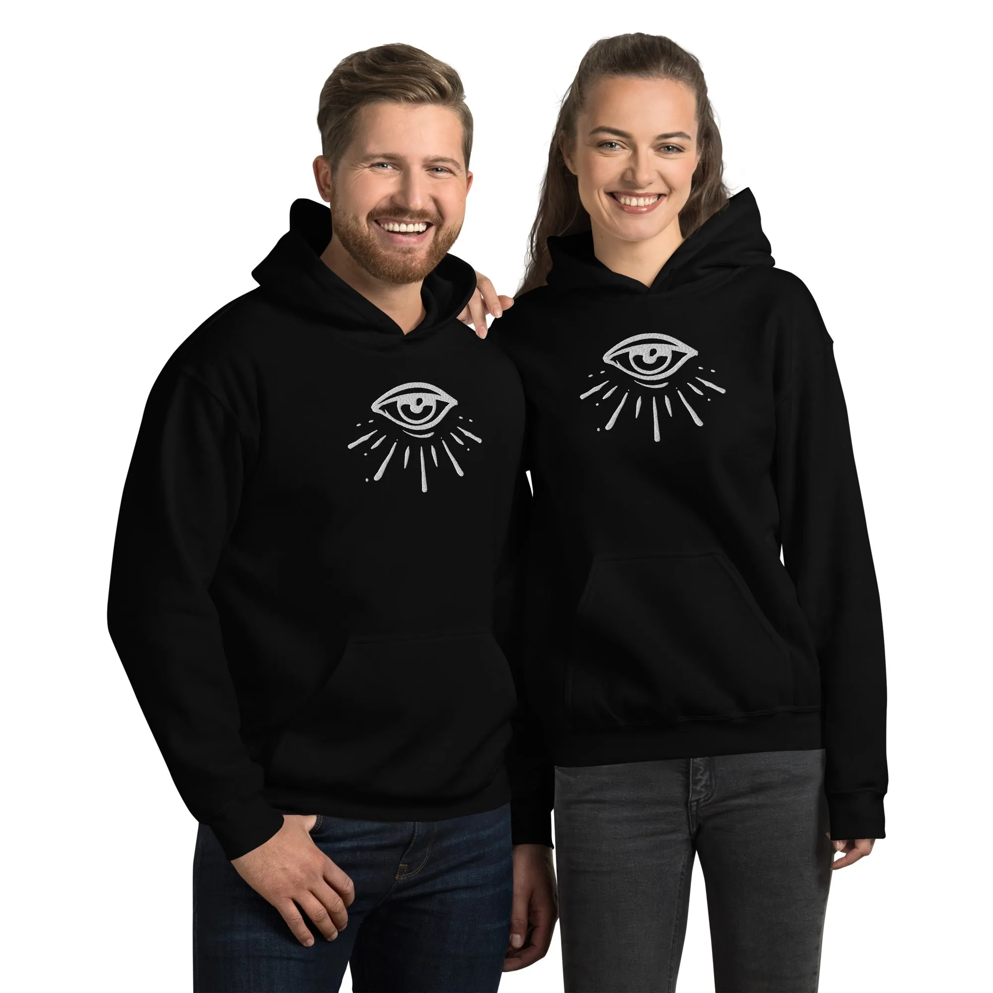 Celestial Eye Embroidered Hoodie