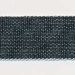 Chambray Grosgrain Ribbon #12 Off White & Black