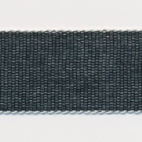 Chambray Grosgrain Ribbon #12 Off White & Black