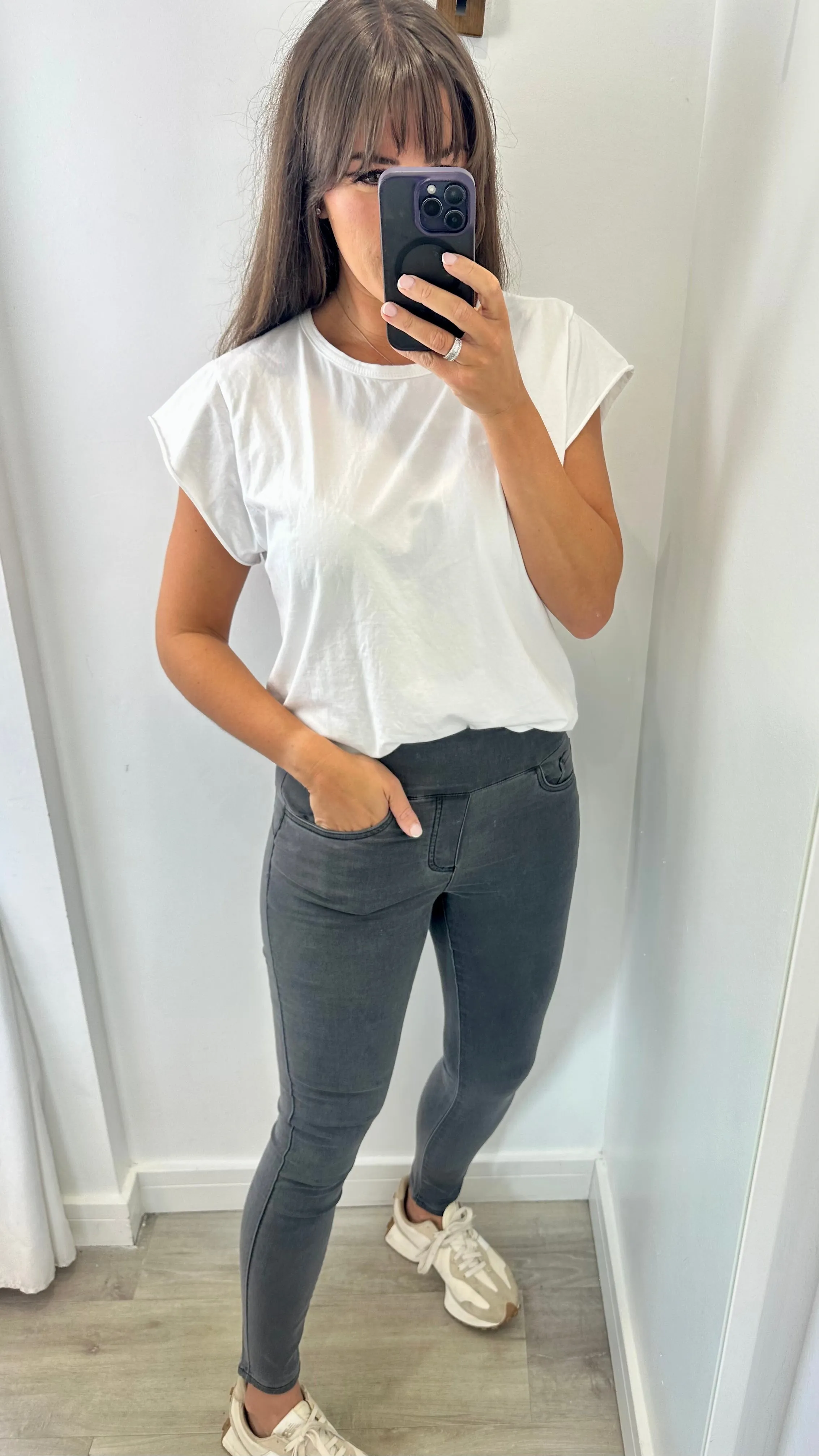 CHARCOAL TOCADO JEANS