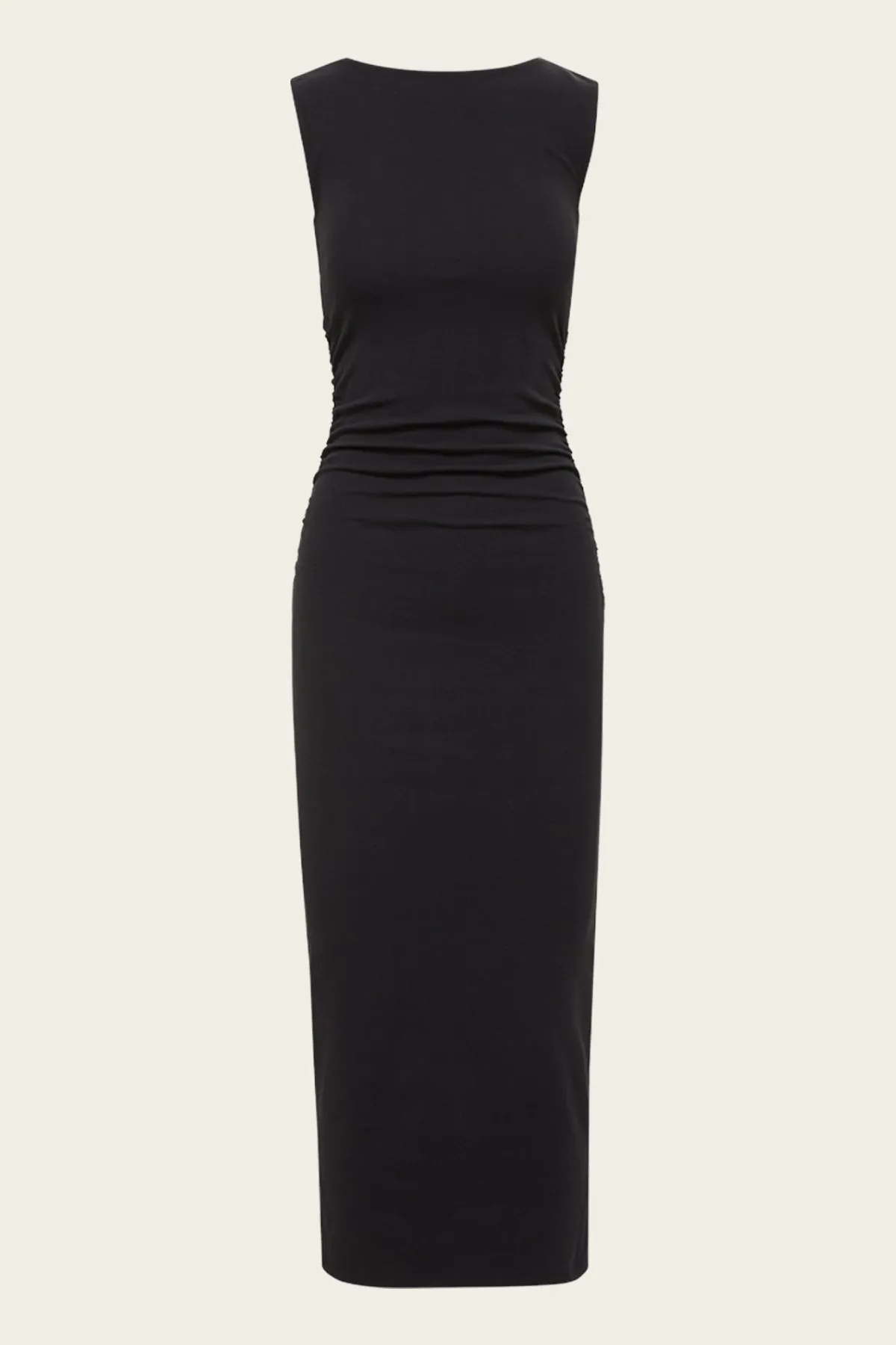 Charissa Stretch-Cotton Dress in Black