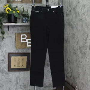 Christopher & Banks Womens Embellished Relaxed Fit High Rise Jeans 9900