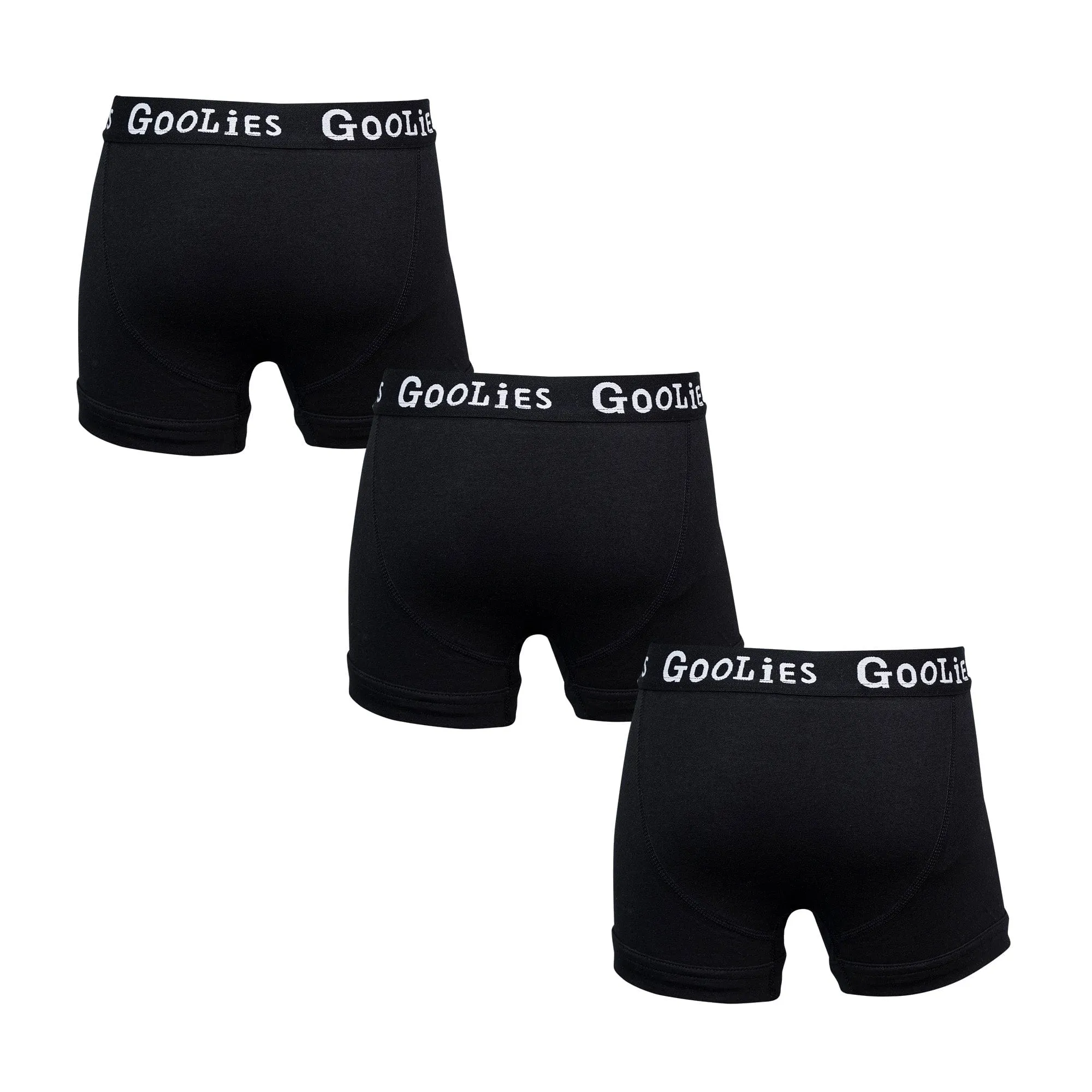 Classic Black Bundle - Kids Boxer Shorts 3 Pack Bundle