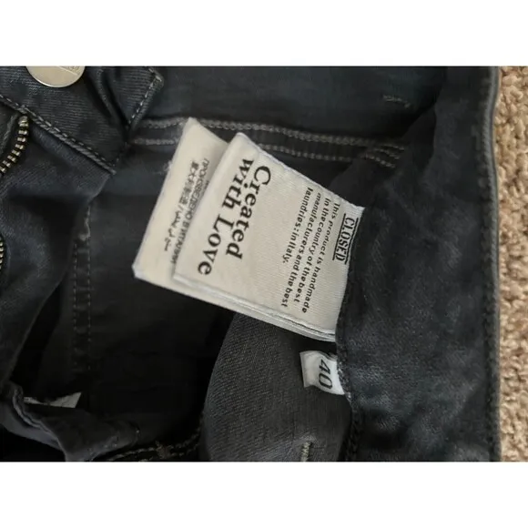 Closed Pedal Pusher Jeans Pants Women Sz 40 Grey Demin