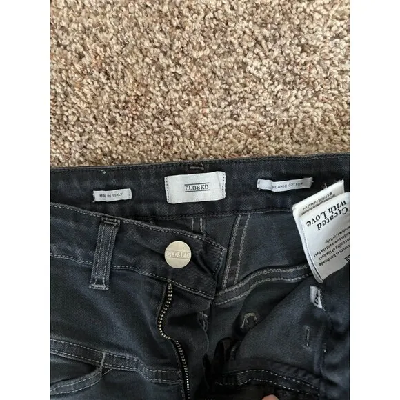 Closed Pedal Pusher Jeans Pants Women Sz 40 Grey Demin