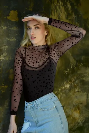 Coop Heart To Heart Top - Black Heart's Content