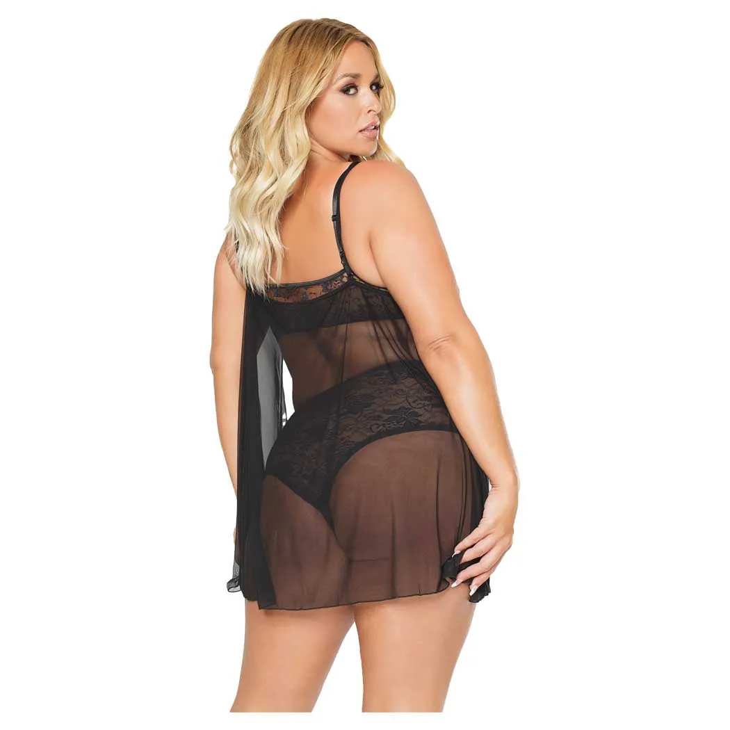 Coquette Sheer Temptation Mesh Chemise