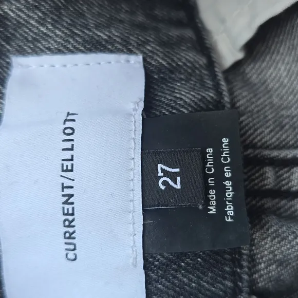 Current / Elliott Melia stonewash black gray jeans pants 27