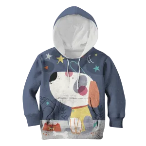Cute Dog And His Bone Custom Cosplay Kid Hoodie