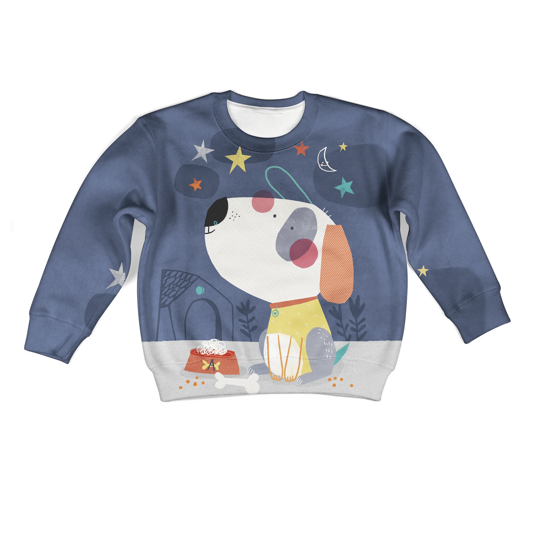 Cute Dog And His Bone Custom Cosplay Kid Hoodie
