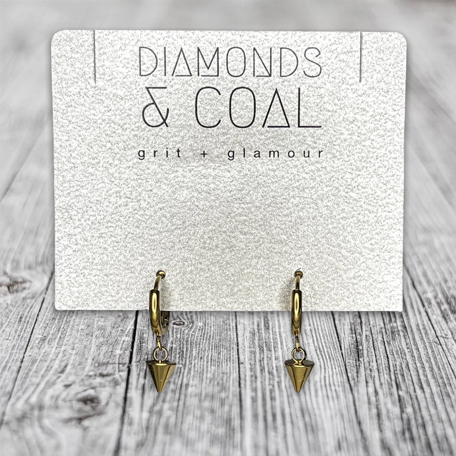 Dainty Spiked Hoop Earrings