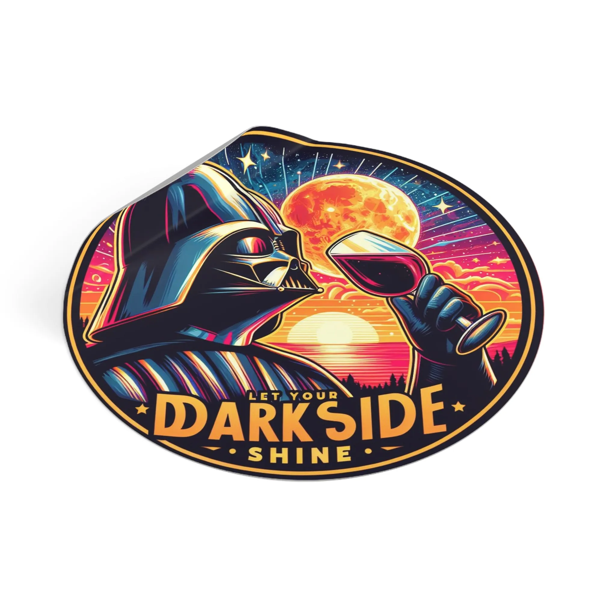 Dark Side Shine Vinyl Sticker