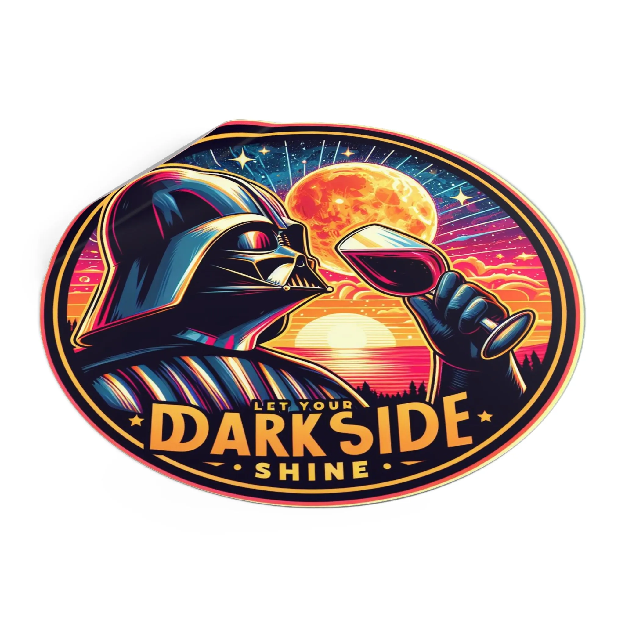 Dark Side Shine Vinyl Sticker