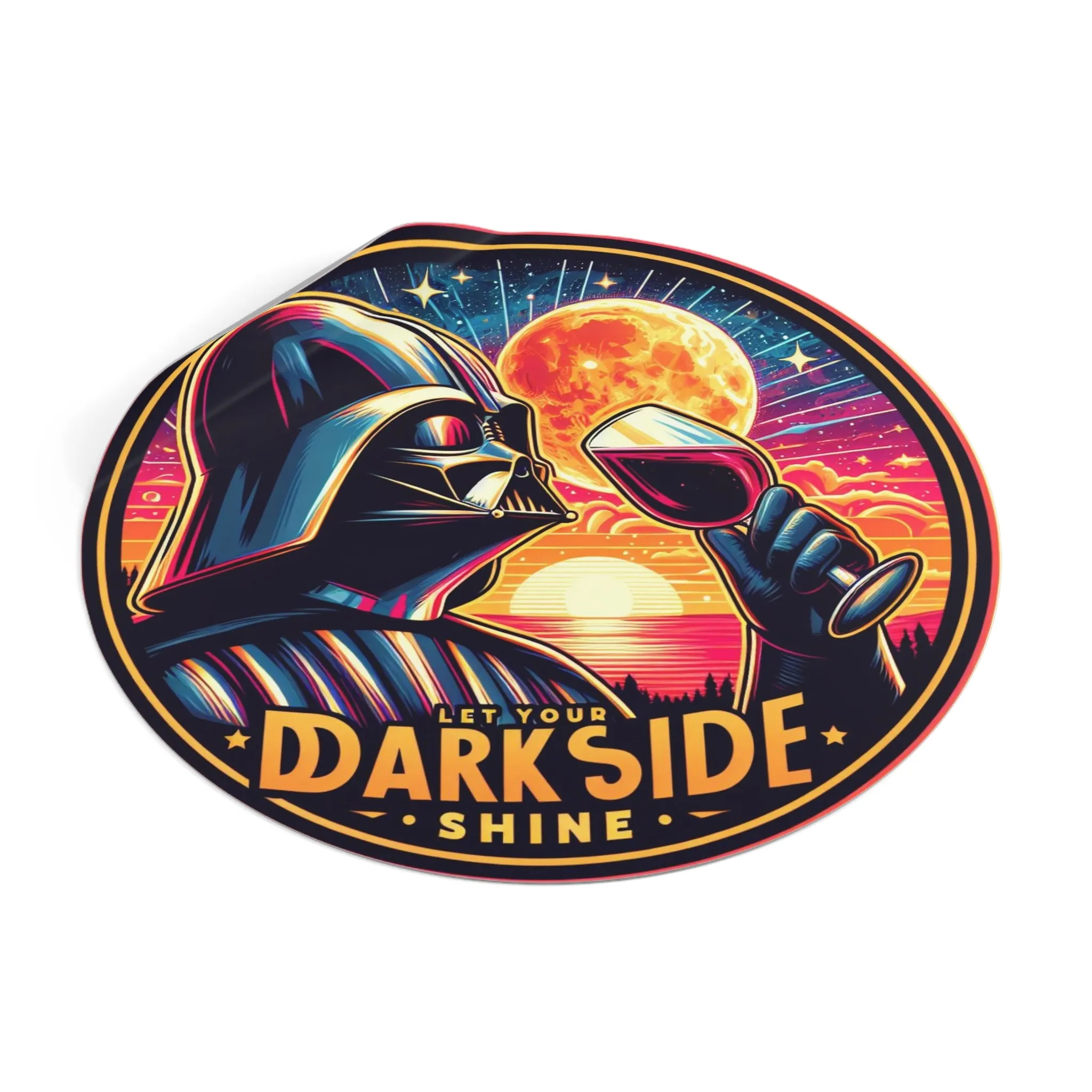 Dark Side Shine Vinyl Sticker
