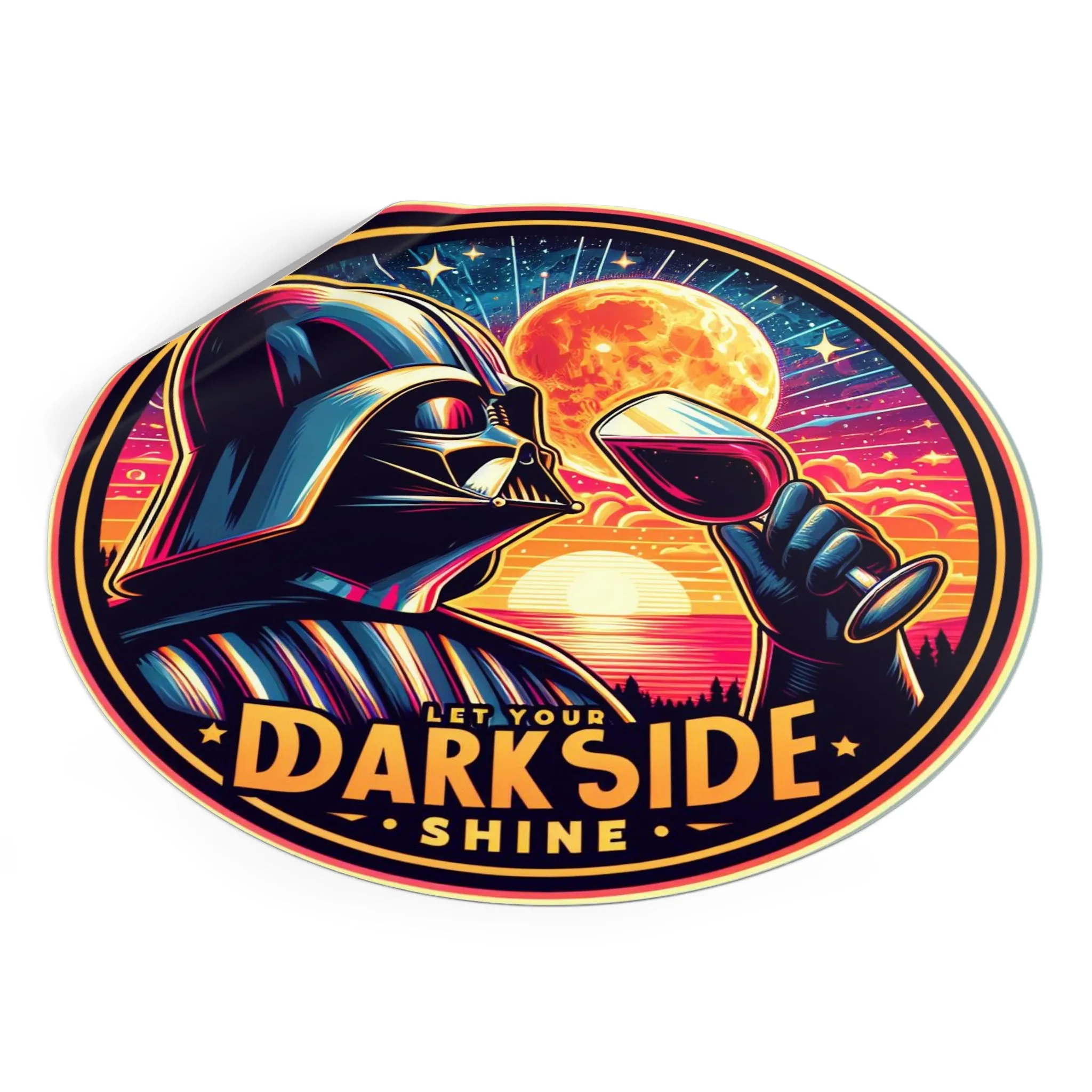 Dark Side Shine Vinyl Sticker