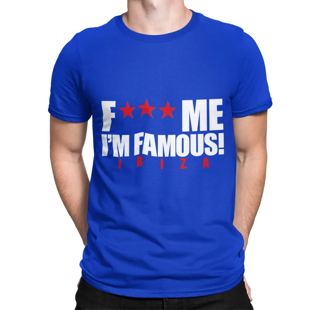 David Guetta F Me I'm Famous Ibiza Classic Logo Men's T-shirt NEW
