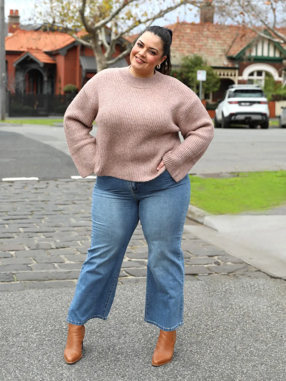 Demi Wide Leg Jeans - Blue