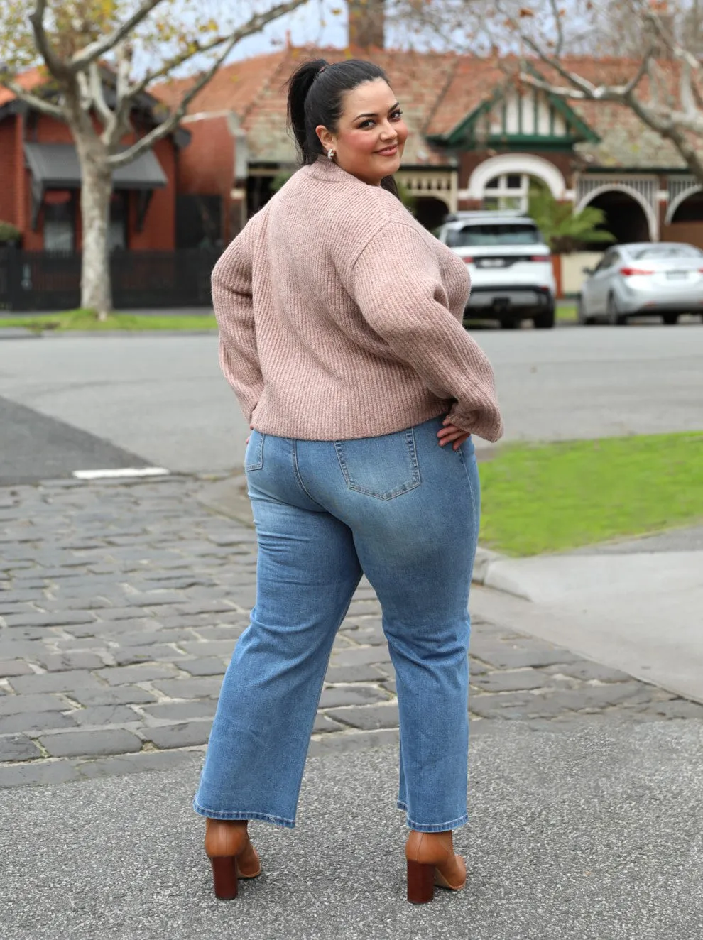 Demi Wide Leg Jeans - Blue