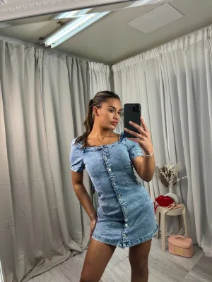 Denim stretchy dress