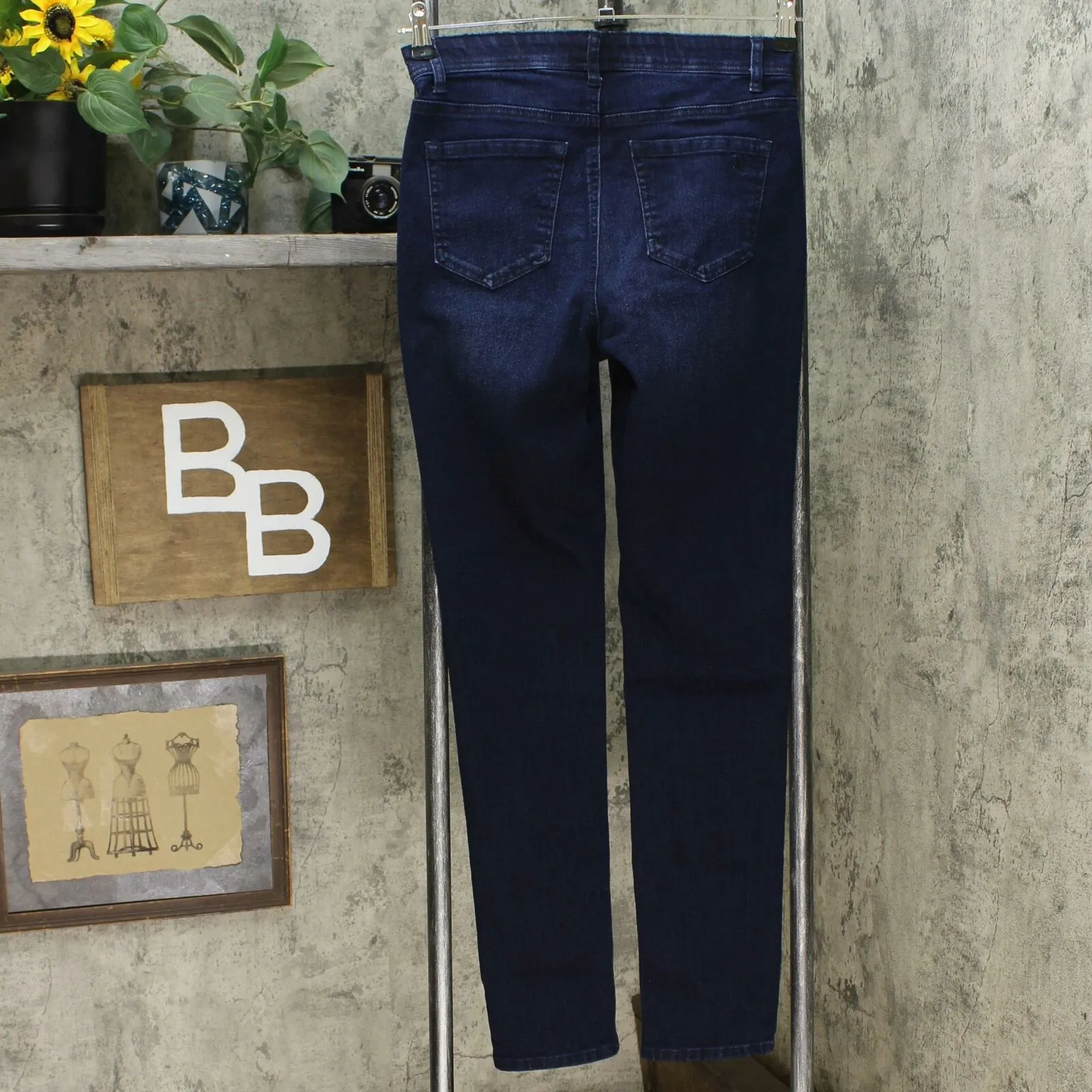 DG2 by Diane Gilman Classic Stretch Denim 5 Pocket Jeggings Indigo XS Tall