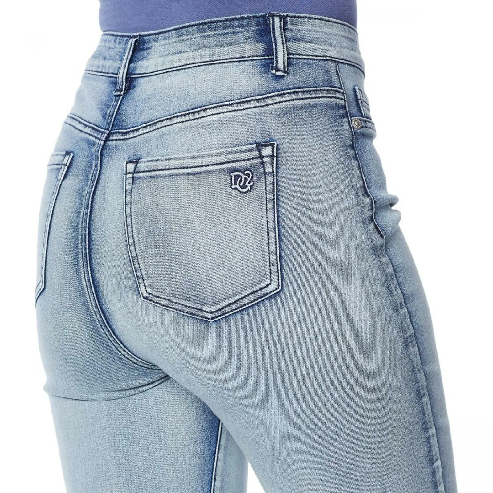 DG2 by Diane Gilman Women's Petite Sorbet Denim Pull On Skinny Jeans