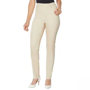 DG2 by Diane Gilman Women's Straight Stretch Denim 5 Pocket Jeggings