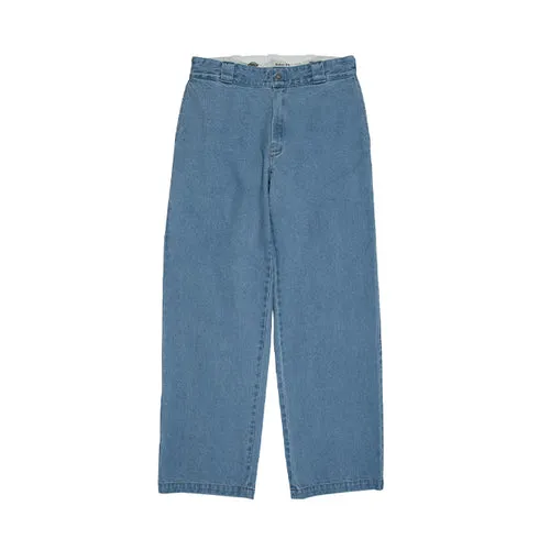 Dickies 852 aged denim loose fit Pant Mens - Stone washed