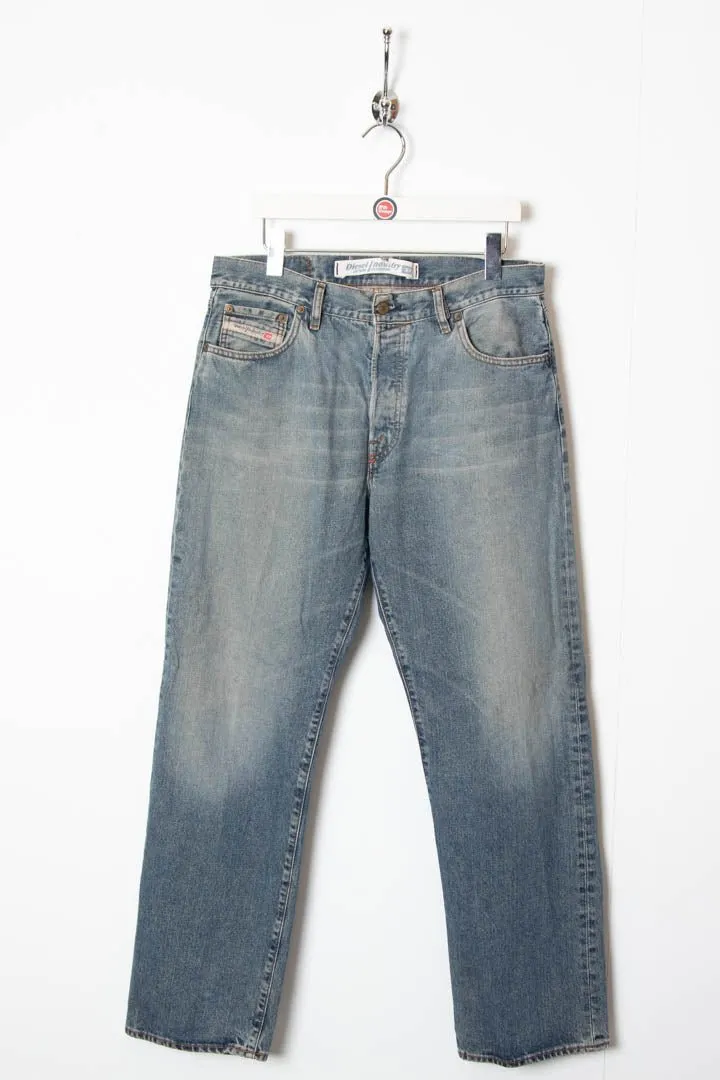 Diesel Relaxed Straight Leg Denim Jeans (W32 x L30)