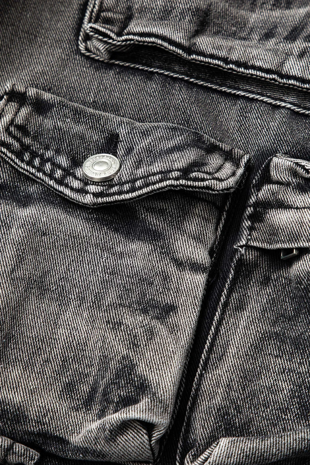 Dora - Ombre Multi Pocket Woman's Wide Leg Cargo Jeans
