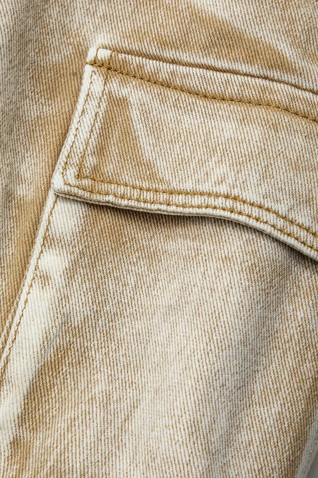 Dora - Ombre Multi Pocket Woman's Wide Leg Cargo Jeans