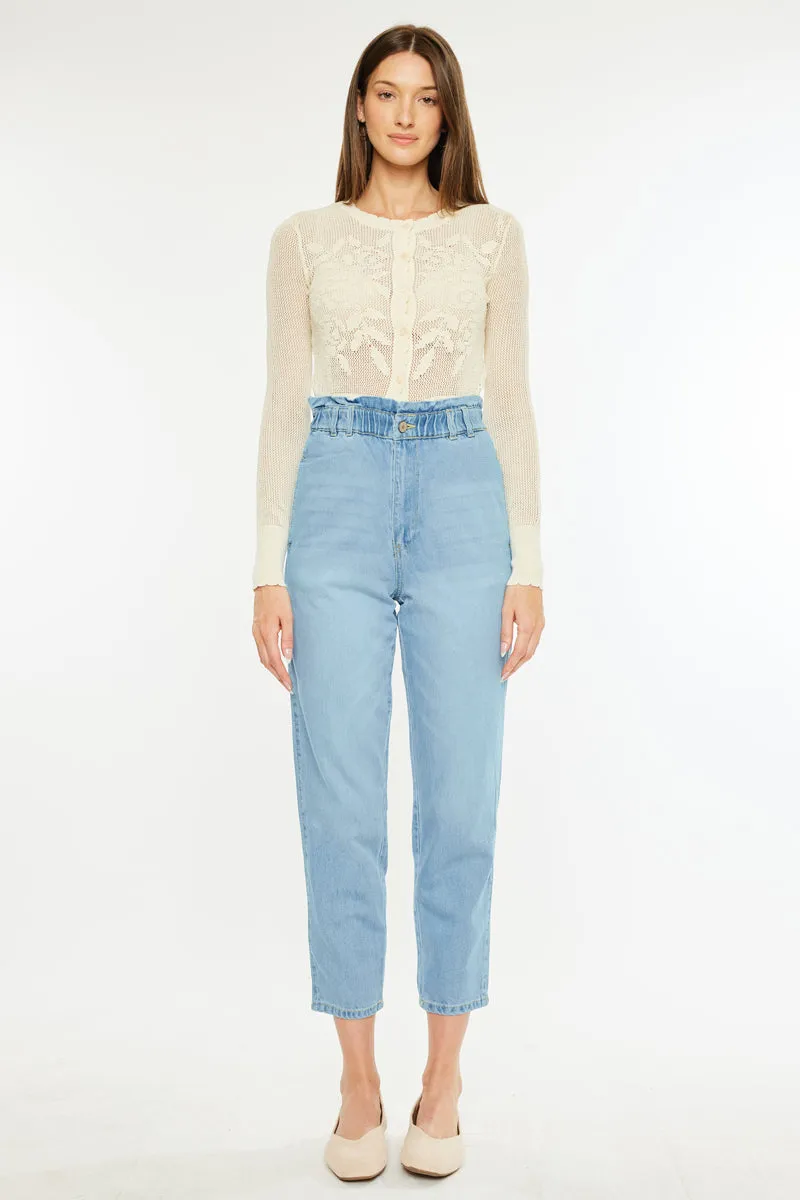 Dottie Ultra High Rise Paper Bag Slouch Fit Jeans