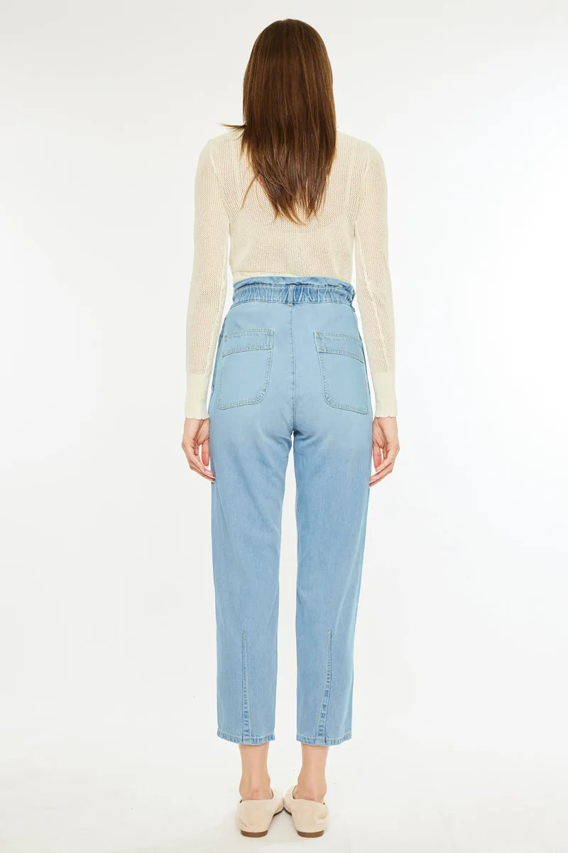 Dottie Ultra High Rise Paper Bag Slouch Fit Jeans