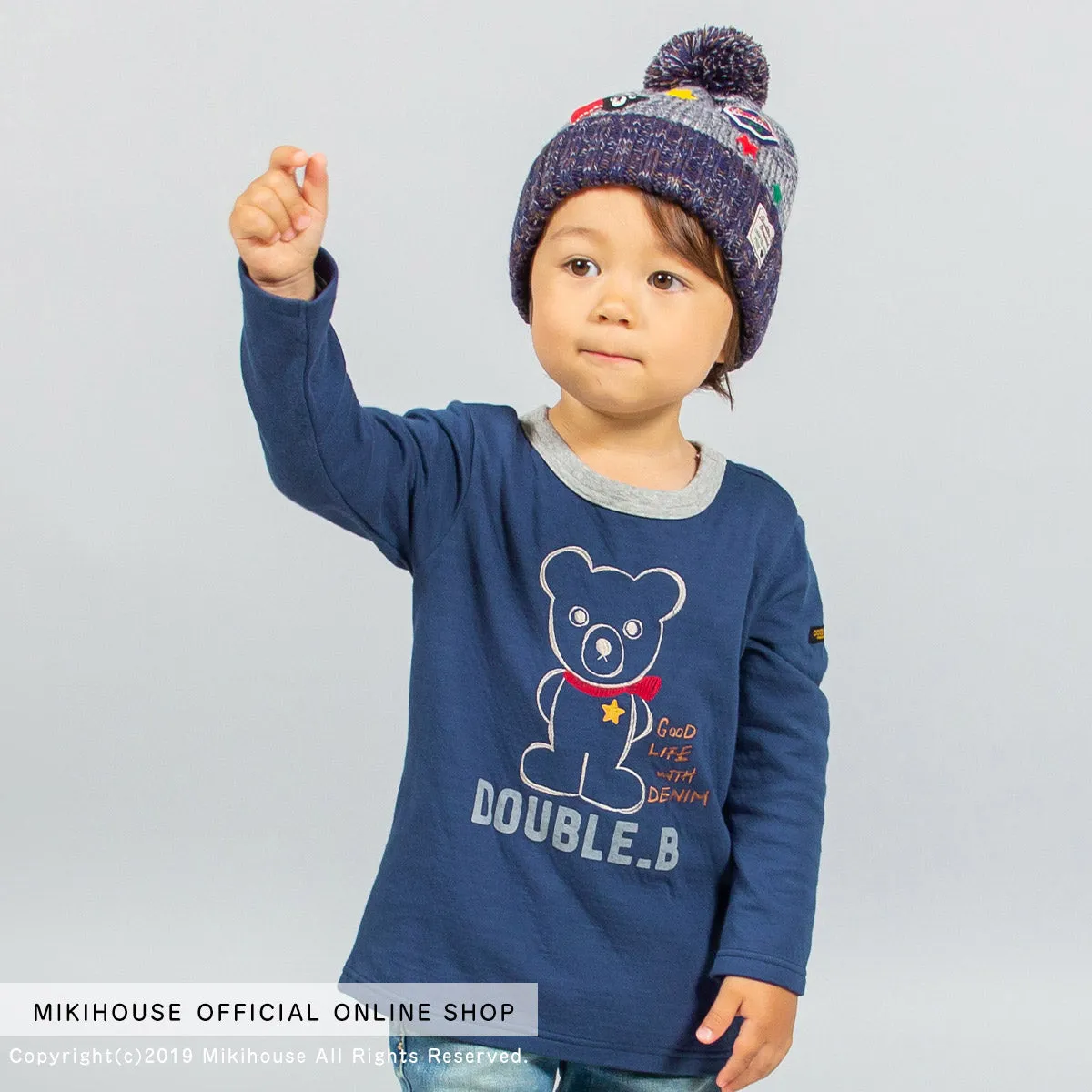 DOUBLE B Embroidery Long Sleeve Tee