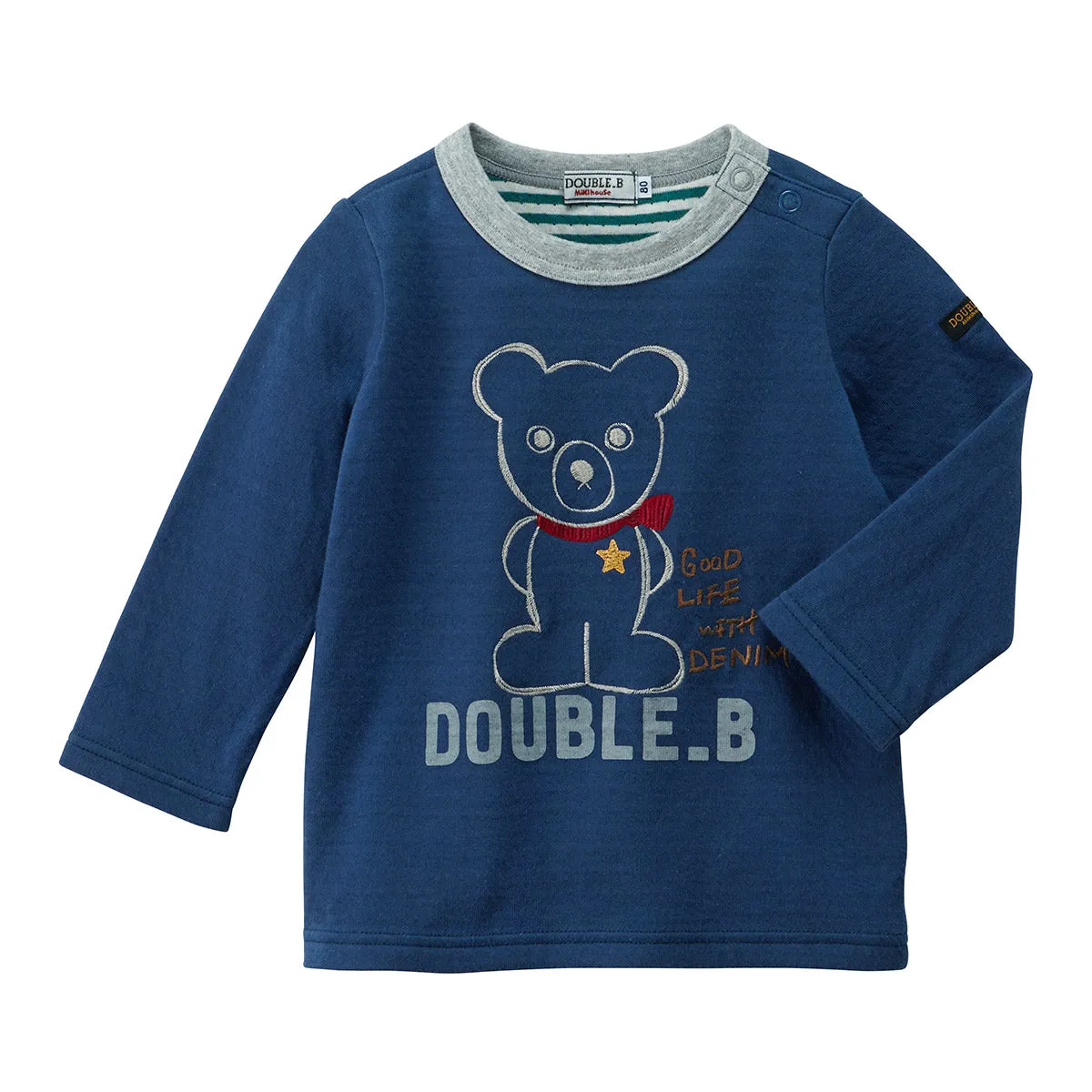 DOUBLE B Embroidery Long Sleeve Tee