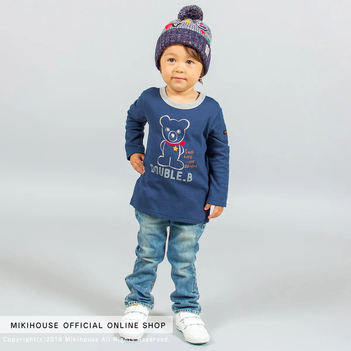 DOUBLE B Embroidery Long Sleeve Tee