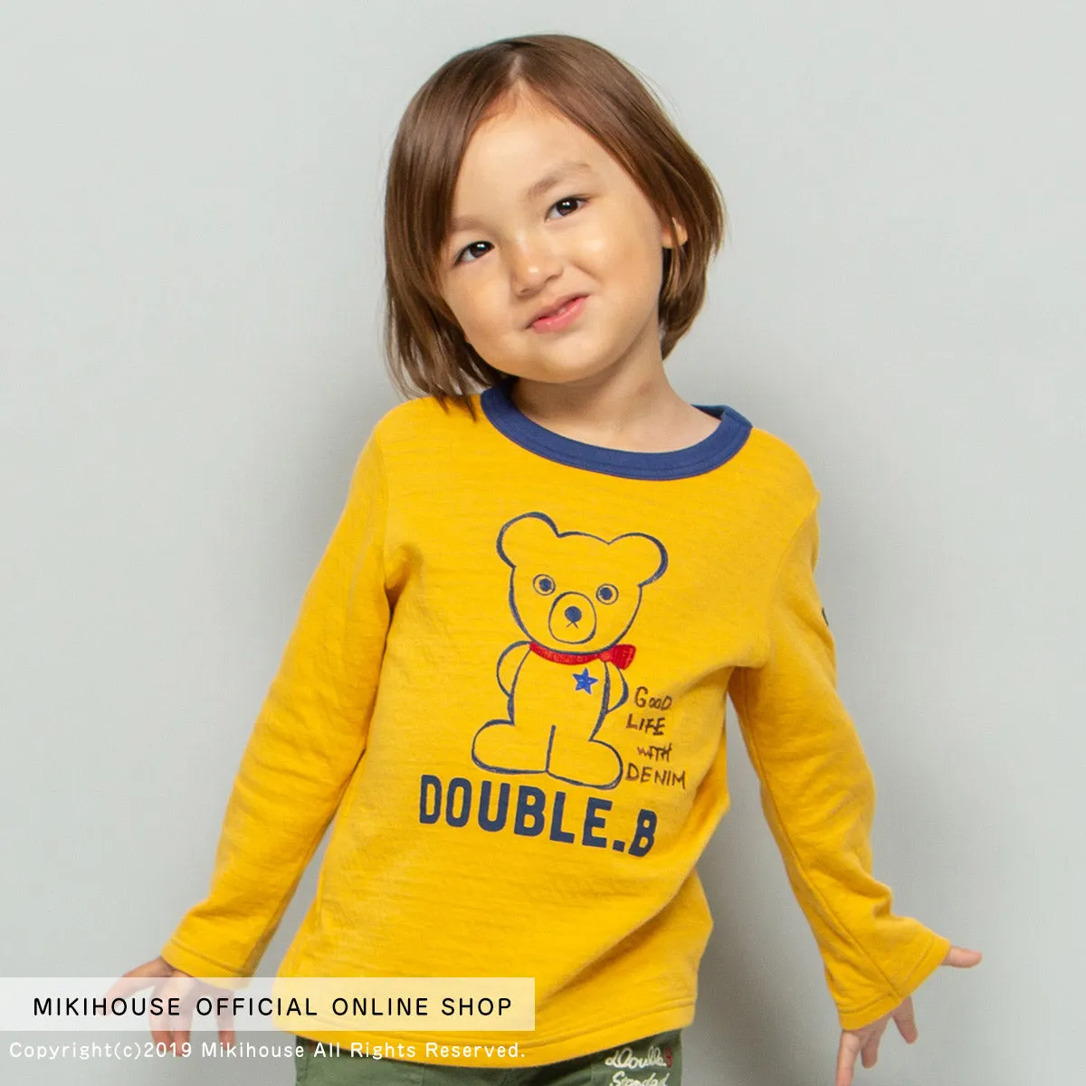 DOUBLE B Embroidery Long Sleeve Tee
