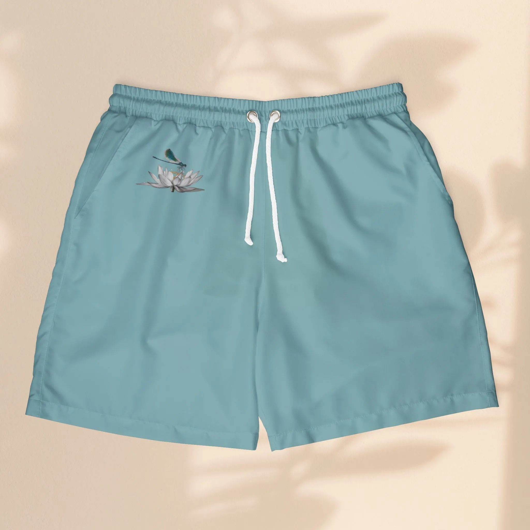 DragonFly with Serene Lotus Swim Shorts for Relaxed Summer Vibes