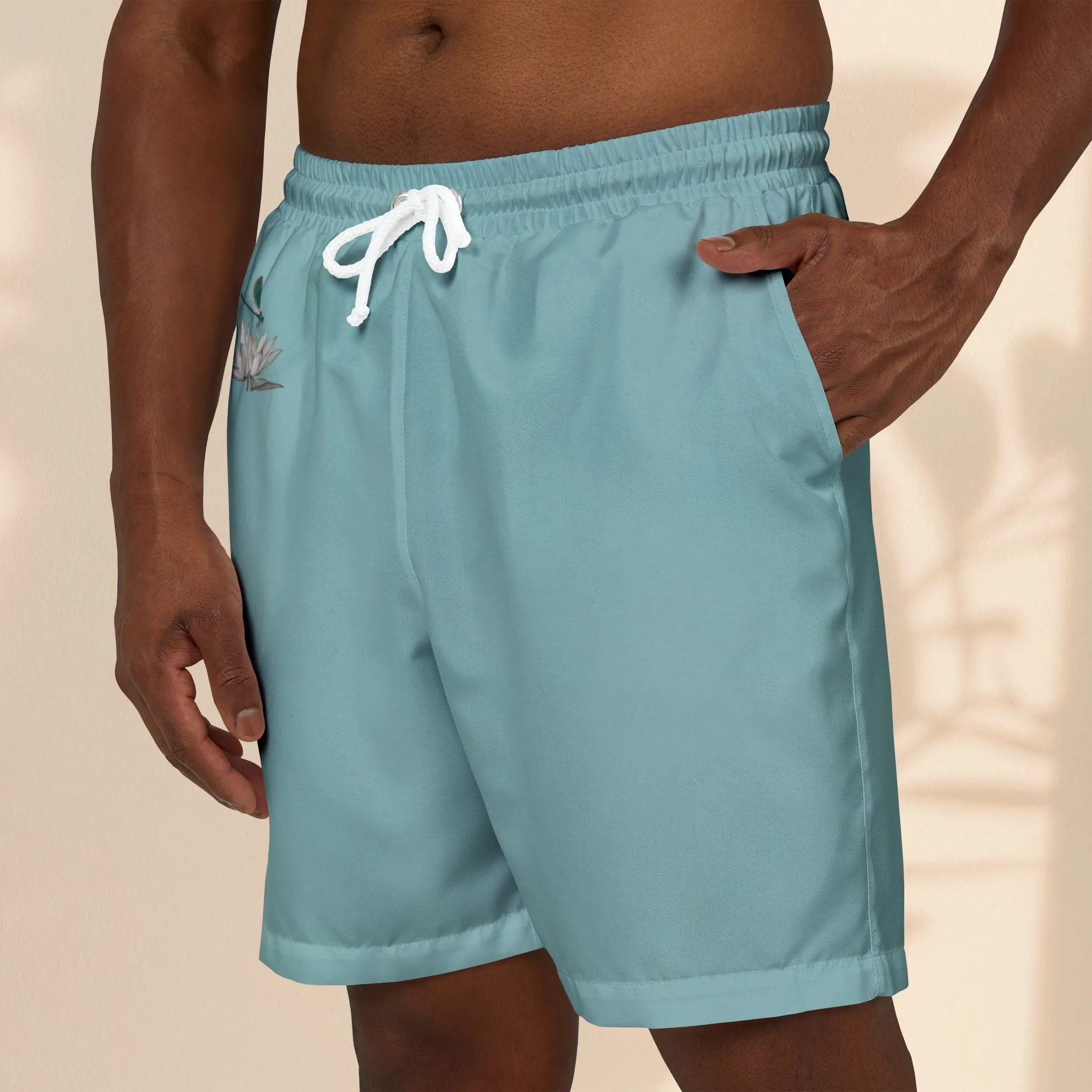 DragonFly with Serene Lotus Swim Shorts for Relaxed Summer Vibes