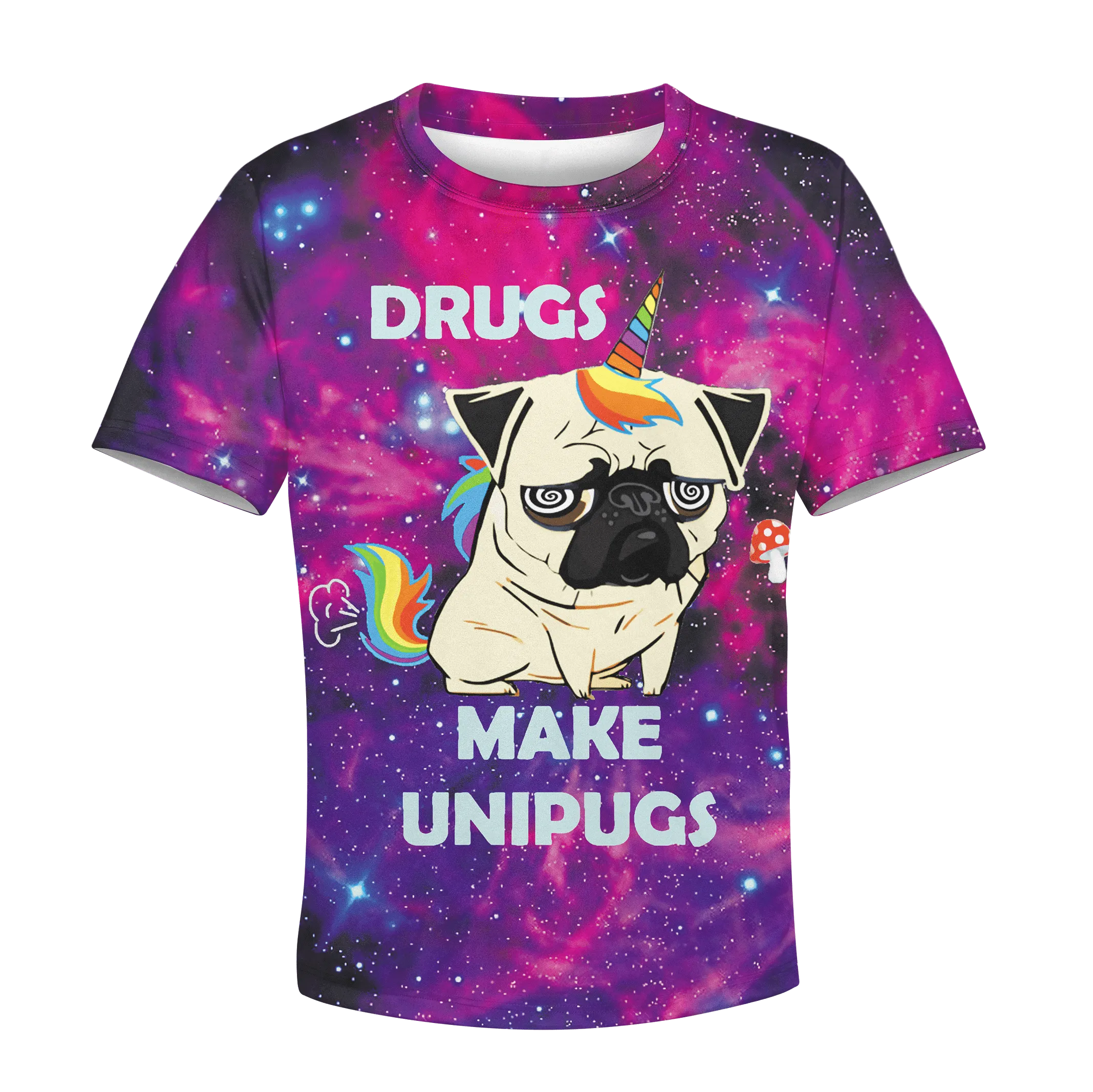 Drugs Make Unipugs Custom Cosplay Kid Hoodie