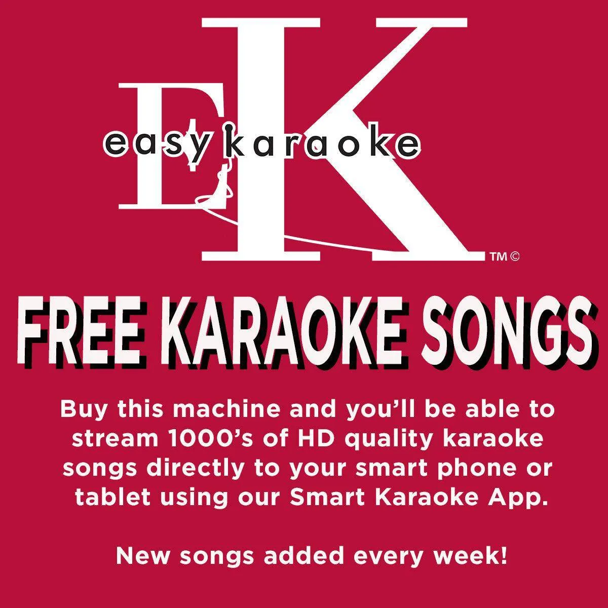 Easy Karaoke Bluetooth® Karaoke System with LED Light Effects   1 Microphone