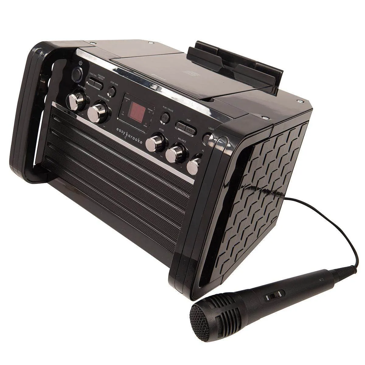 Easy Karaoke Bluetooth® Karaoke System with LED Light Effects   1 Microphone