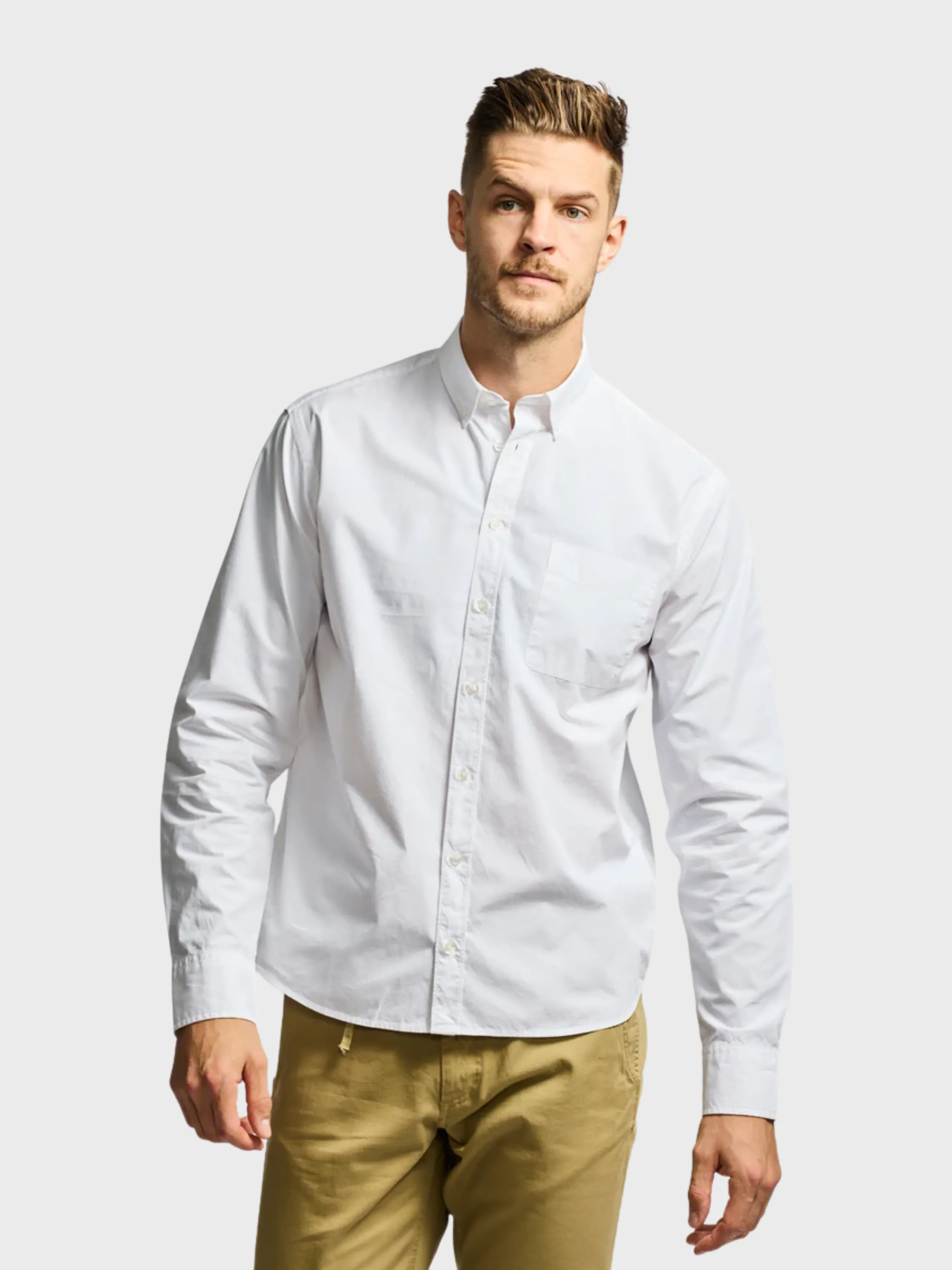 Easy Mondays Shirt Poplin White