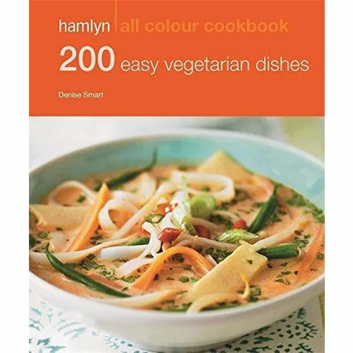Easy Vegetarian One Pot and 200 Easy Vegetarian Dishes 2 Books Bundle Collection - Hamlyn All Colour Cookbook