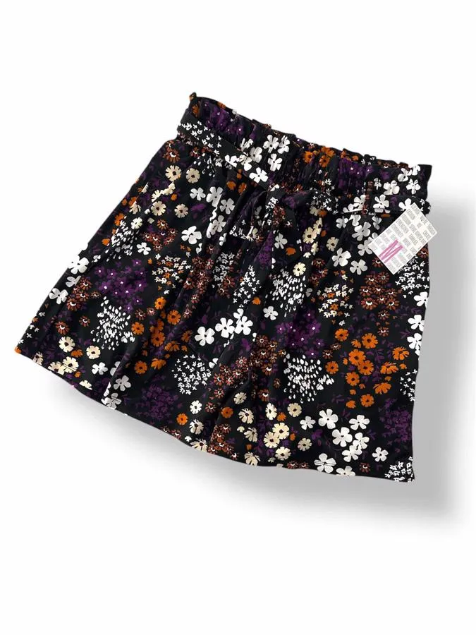 Ella - Black Orange Purple Floral