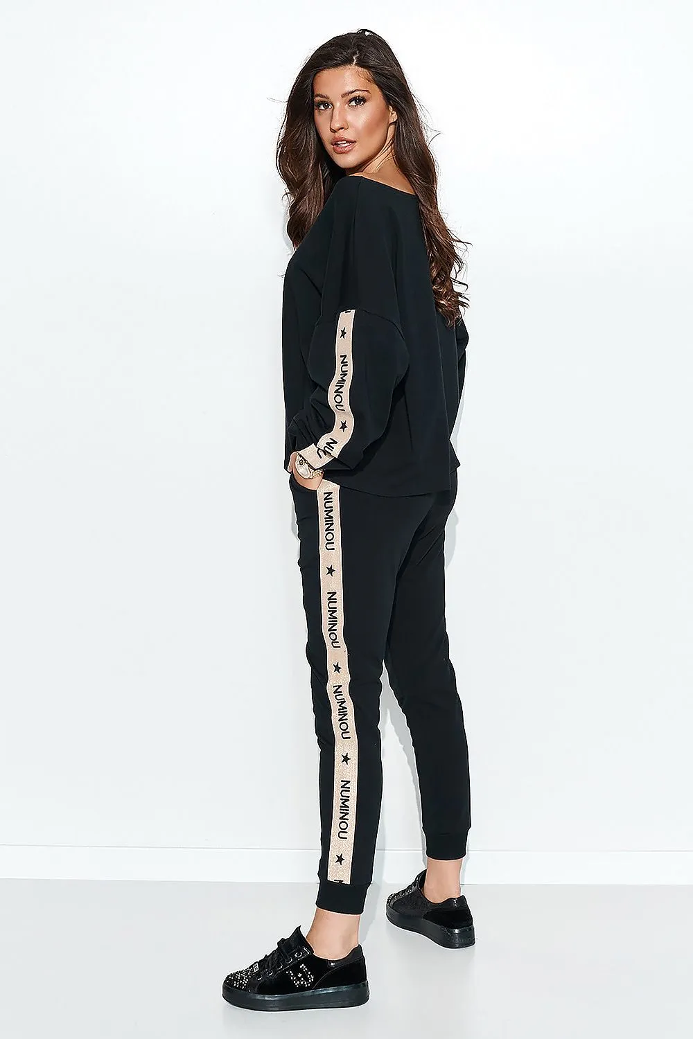 Embellished Oversized Sweatshirt Set