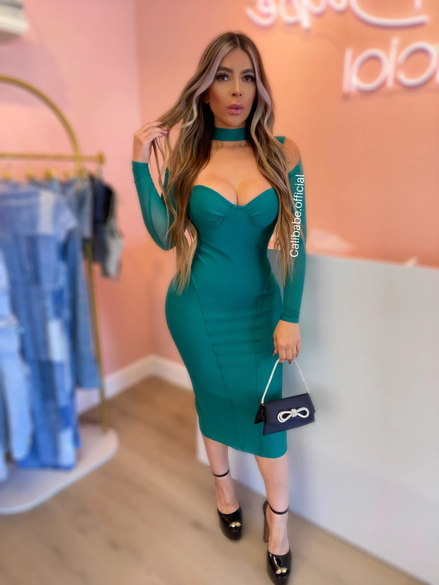 Emery Bandage Dress(Green)
