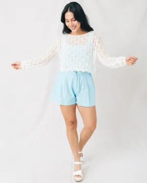 Essential High Waist Relaxed Drawstring Shorts