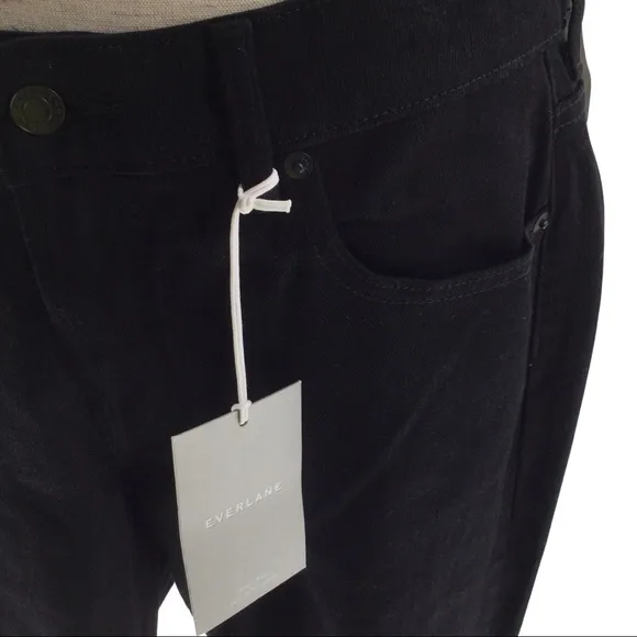 Everlane The Mid Rise Skinny Black Jeans