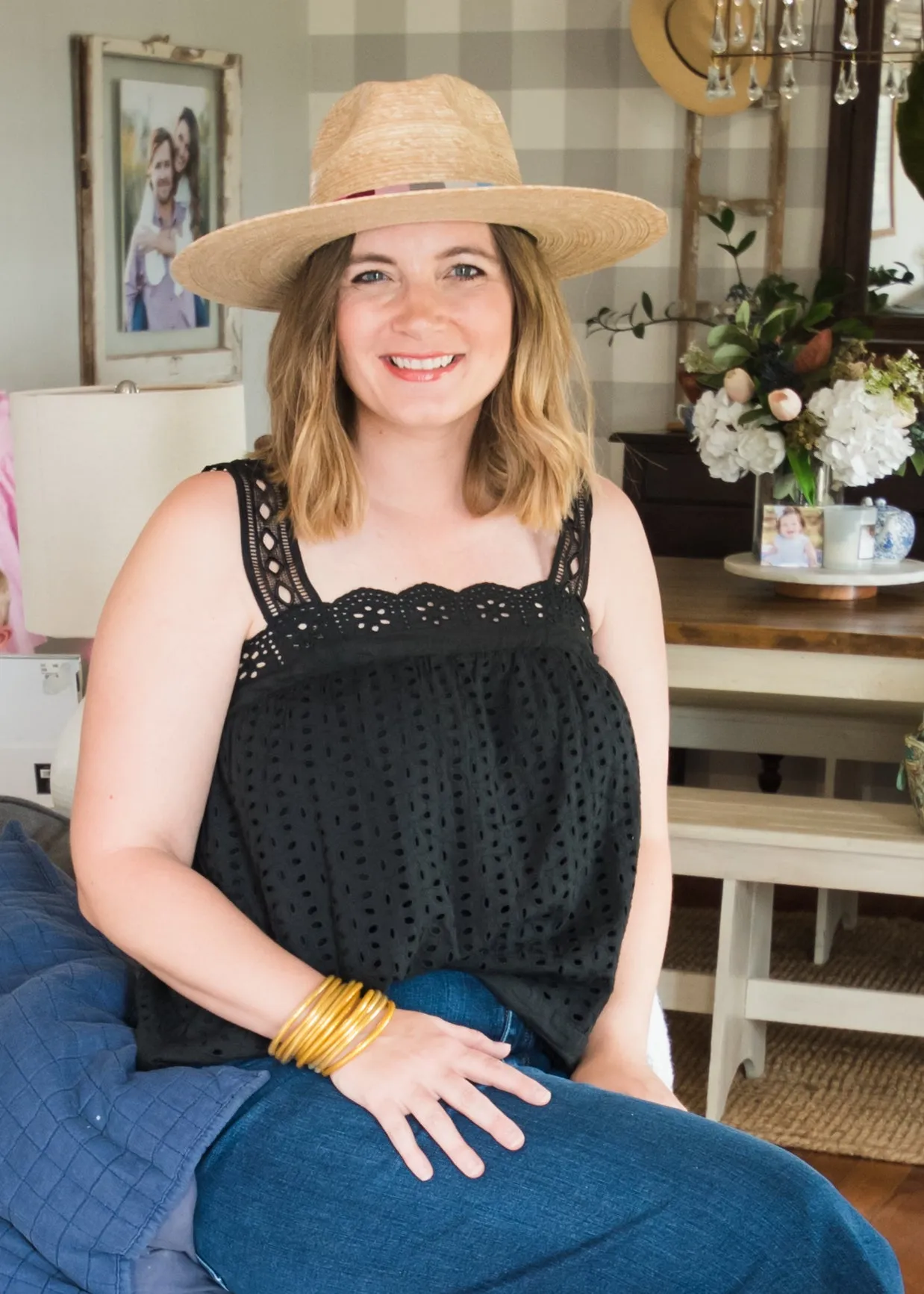 Eyes on You Eyelet Tank