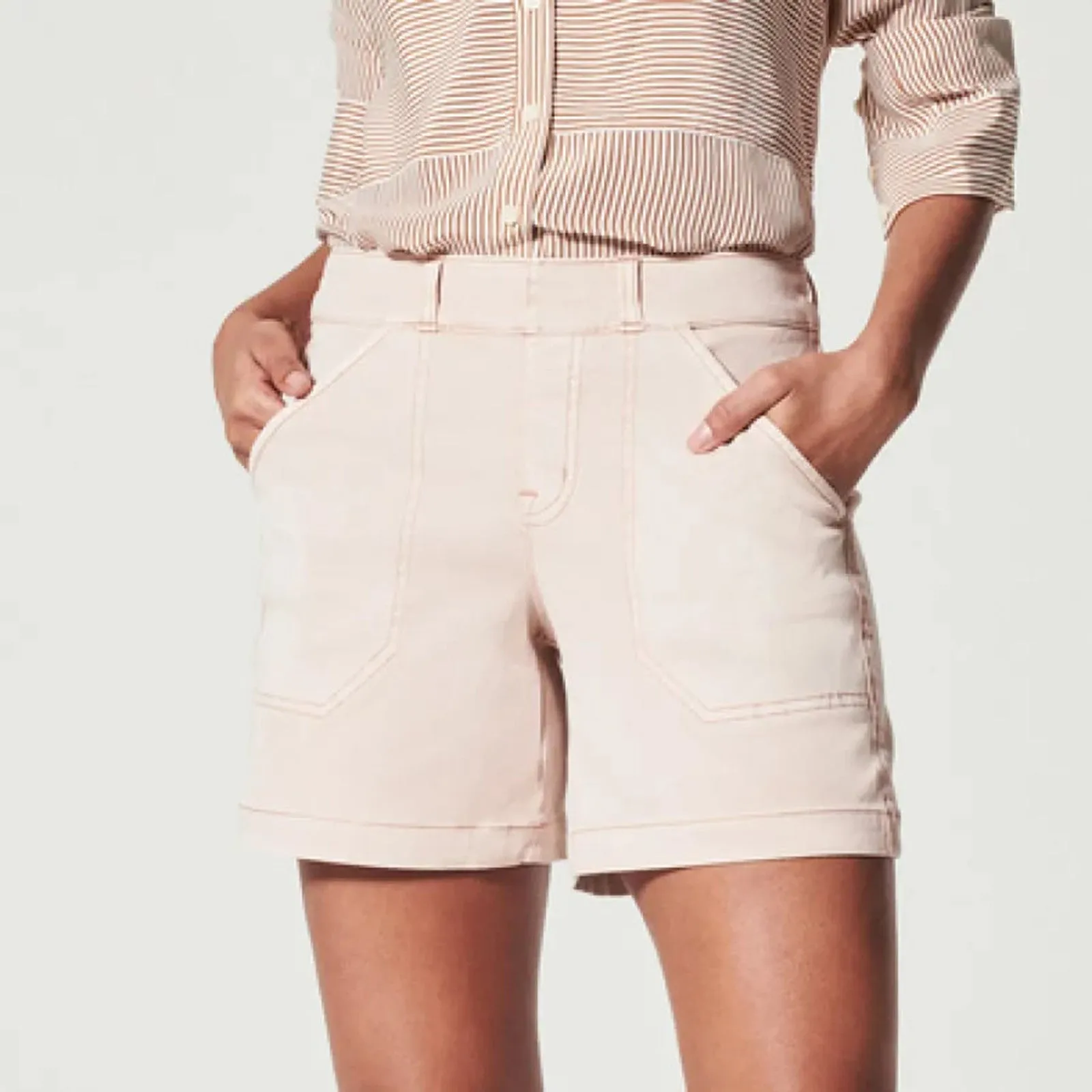 Fabiana® | Pull-On Stretch Denim Shorts
